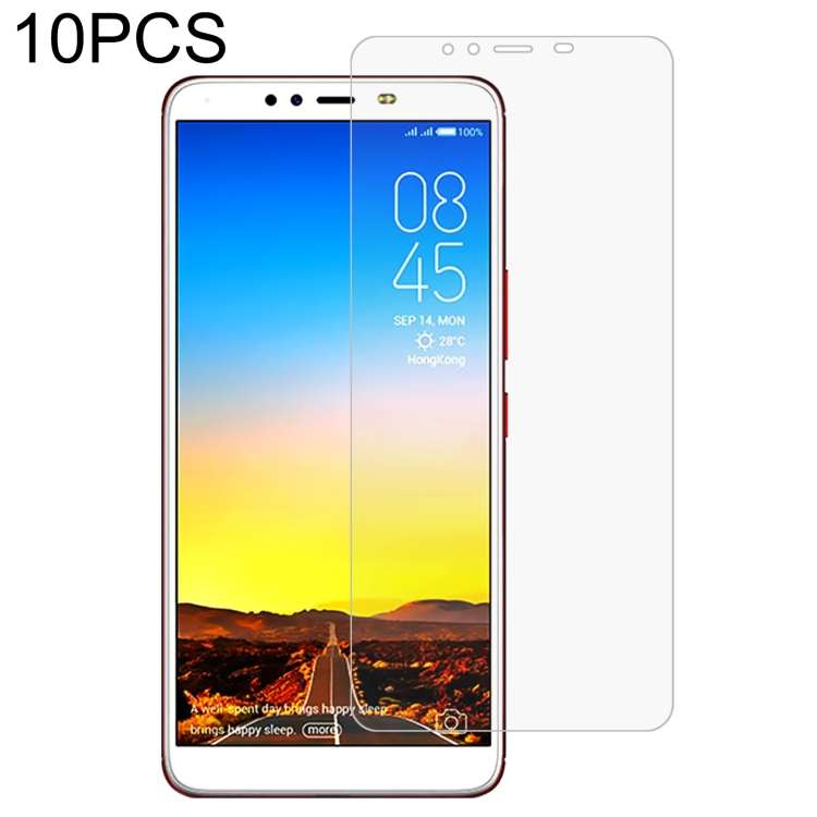 10 PCS 0.26mm 9H 2.5D Tempered Glass Film For Tecno Spark 2