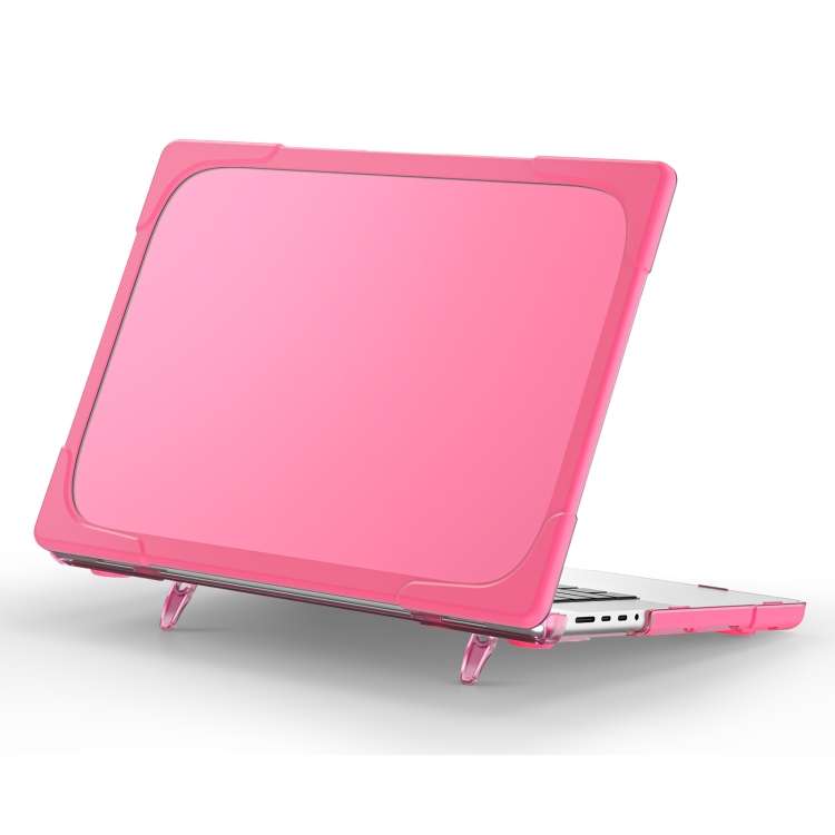 TPU + PC Two Color Laptop Protective Case For MacBook Pro 14.2 inch A2442 2021(Rose Red)