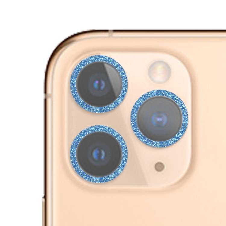 Glitter Ring Tempered Glass Camera Lens Film For iPhone 11 Pro / 11 Pro Max(Blue)