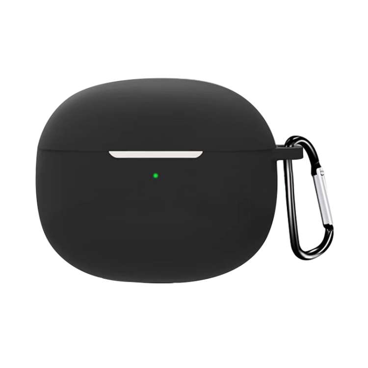 For Redmi Buds4 Pro Silicone Earphone Protective Case with Hook(Black)