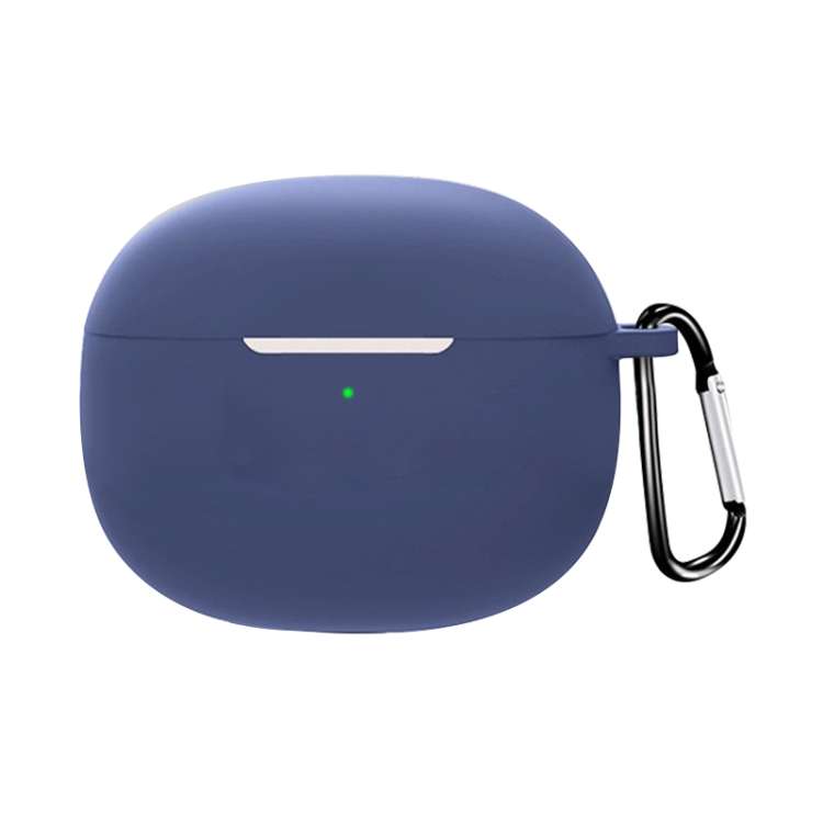 For Redmi Buds4 Pro Silicone Earphone Protective Case with Hook(Dark Blue)