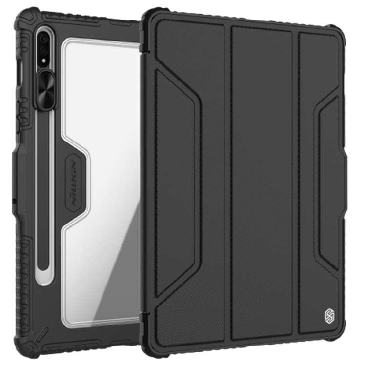 For Samsung Galaxy Tab S7 NILLKIN Bumper Pro Camshield Tablet Leather Case(Black)