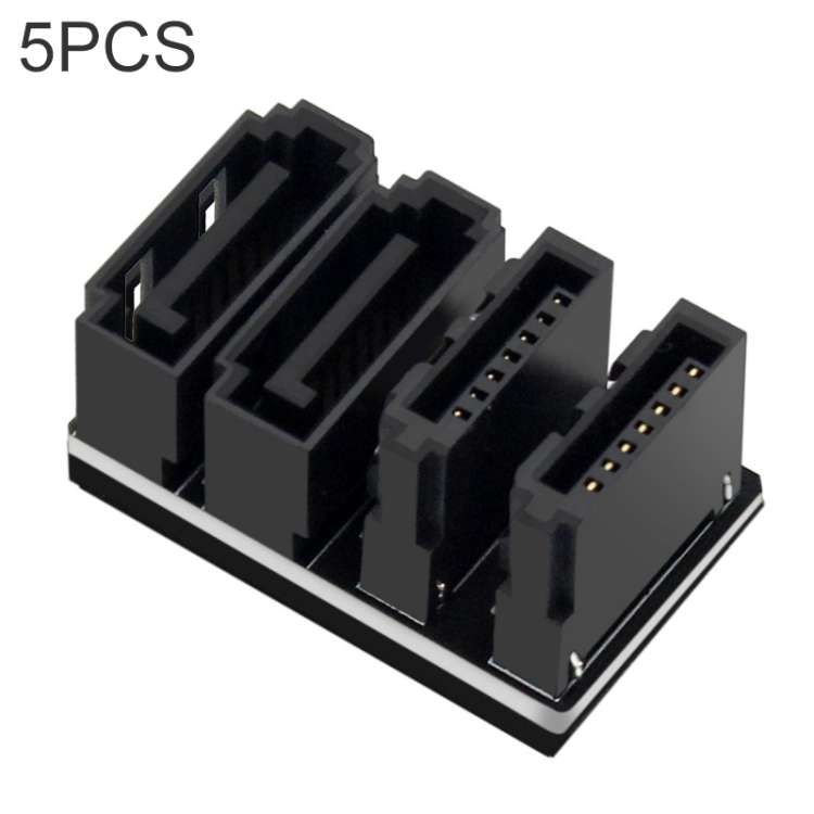 5 PCS Motherboard SATA 7Pin Dual Interface, Model:PH572 180 Degree