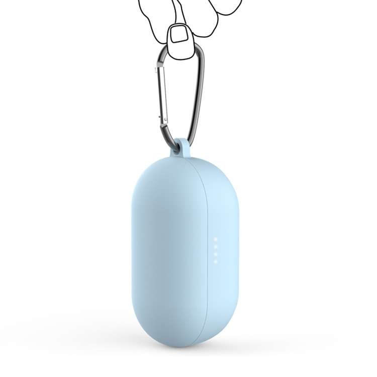 For Xiaoimi HAYLOU GT1 Pro Bluetooth Earphone Protective Case with Buckle(Sky Blue)
