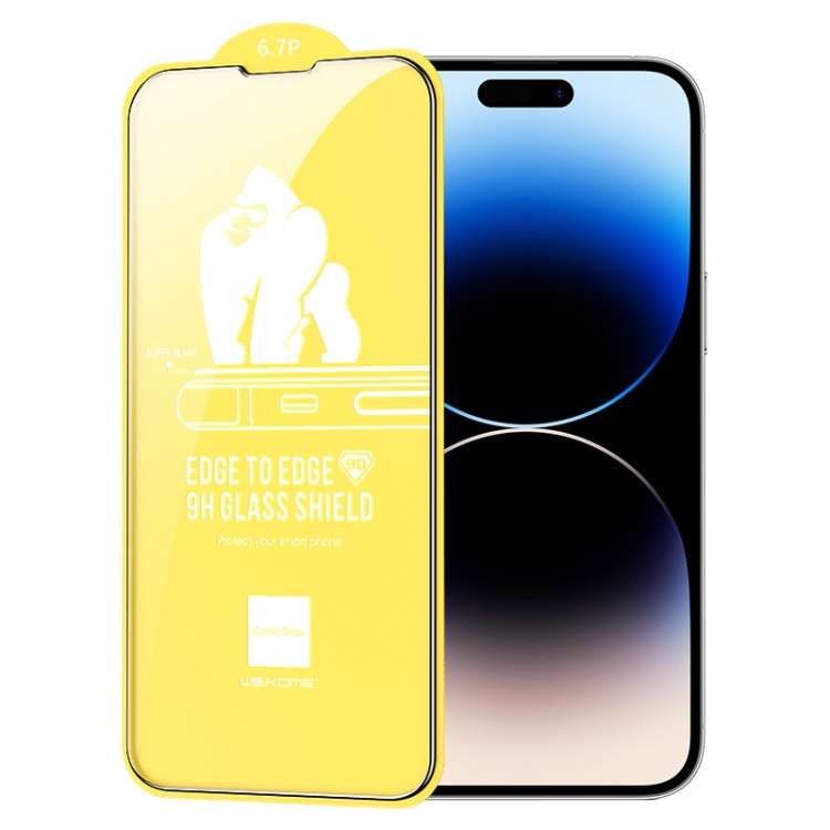 For iPhone 14 Pro WEKOME 9D Curved HD Tempered Glass Film