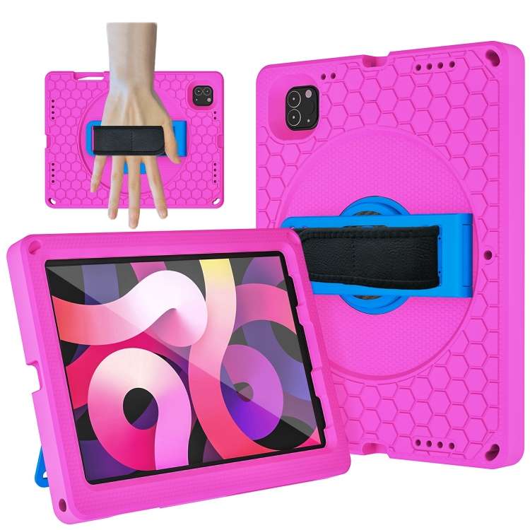 EVA + PC Tablet Case with Shoulder Strap For iPad Pro 11 inch 2020 / 2018 / Air 5 ... (Rose Red)