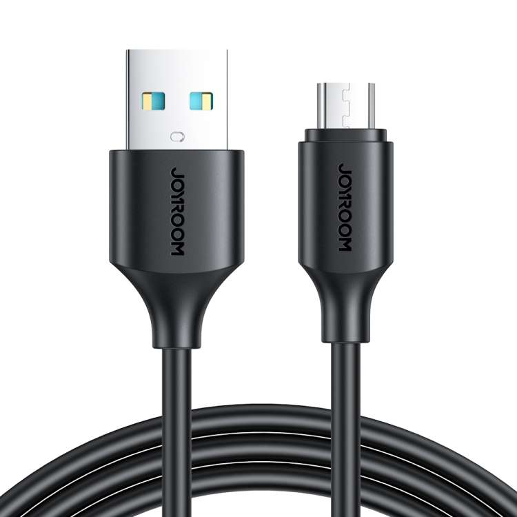 JOYROOM S-UM018A9 2.4A USB to Micro USB Fast Charging Data Cable, Length:1m(Black)
