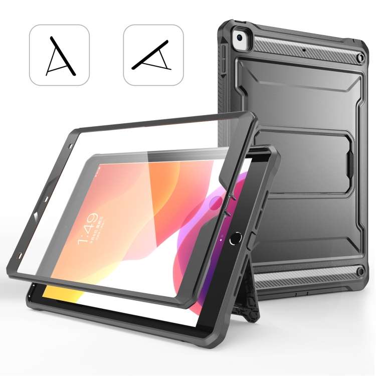 For iPad 10.5 2020 / Air 2019 Explorer Tablet Protective Case with Screen Protector(Matte Black)