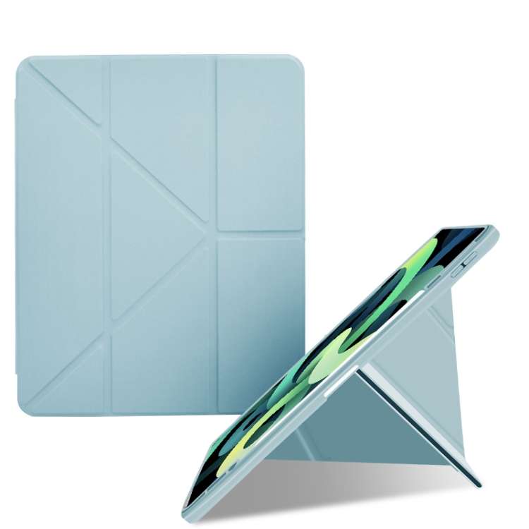 Acrylic 2 in 1 Y-fold Smart Leather Tablet Case For iPad Pro 12.9 2022 / 2021 / 20 ... (Ice White)