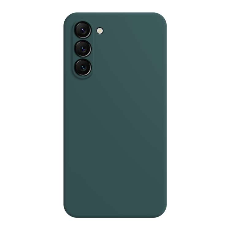 For Samsung Galaxy S23 5G Imitation Liquid Silicone Phone Case(Dark Green)