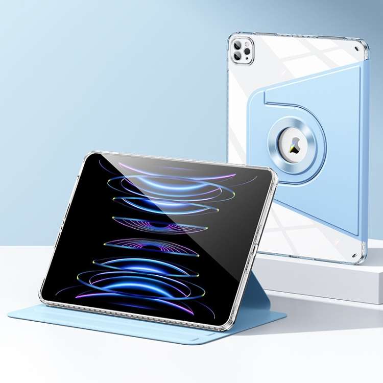 For iPad Pro 12.9 2022 / 2021 / 2020 Magnetic Split Leather Smart Tablet Case(Sky Blue)
