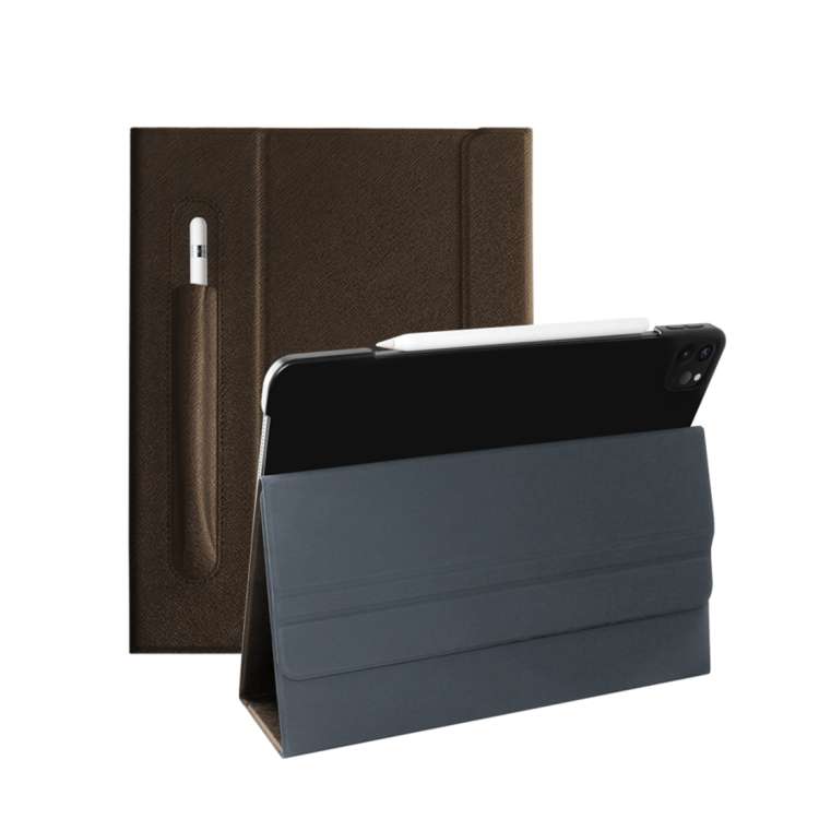 For iPad Pro 11 inch (2020) Geya Series PC + TPU Horizontal Flip Leather Tablet ... (Style Brown)