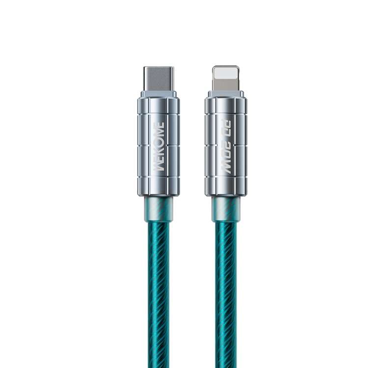 WK WDC-205 PD 20W USB-C/Type-C to 8 Pin Super Fast Charge Data Cable, Length: 1m(Blue)