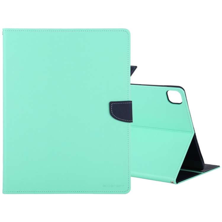 For iPad Pro 12.9 (2020) GOOSPERY FANCY DIARY Horizontal Flip PU Leather Tablet C ... (Mint Green)