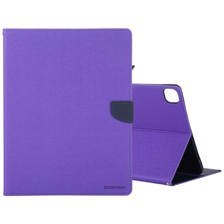 For iPad Pro 12.9 (2020) GOOSPERY FANCY DIARY Horizontal Flip PU Leather Tablet Case ... (Purple)