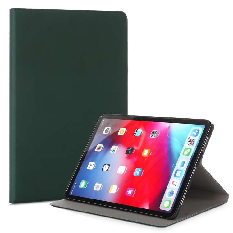For iPad Pro 11 (2020) TPU Electric Pressed Horizontal Flip Leather Tablet Case w ... (Dark Green)