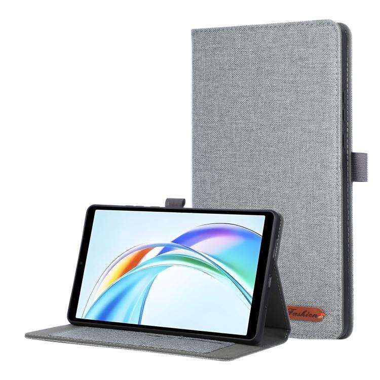 For Honor Pad X7 8.7 Fabric Texture Horizontal Flip Leather Tablet Case(Gray)
