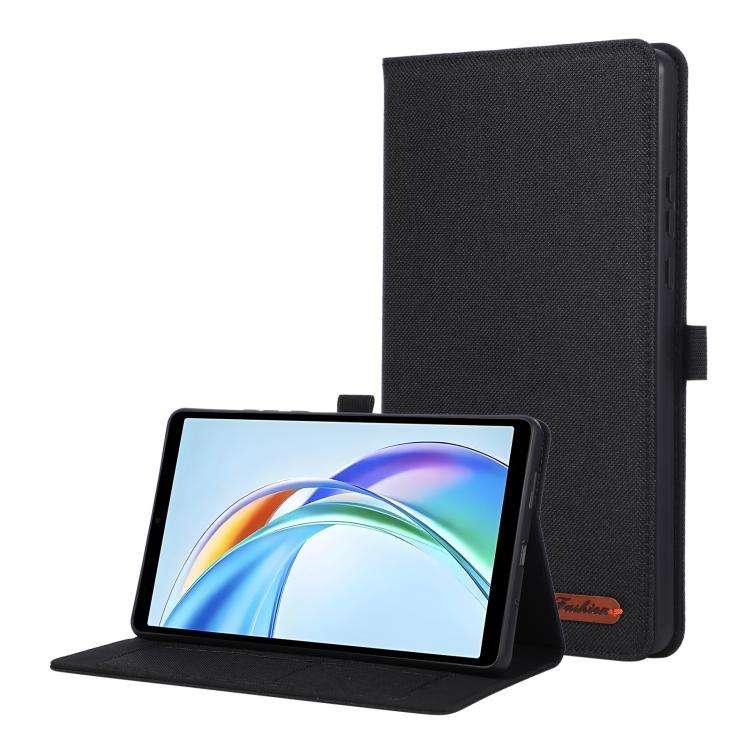 For Honor Pad X7 8.7 Fabric Texture Horizontal Flip Leather Tablet Case(Black)