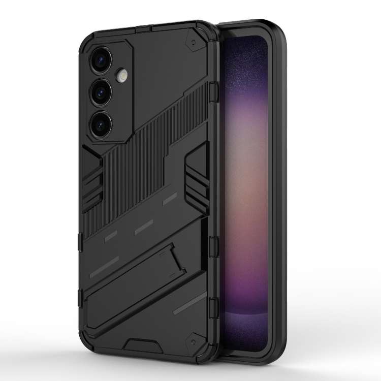 For Samsung Galaxy S23 FE 5G Punk Armor 2 in 1 PC + TPU Shockproof Phone Case with Inv ... (Black)