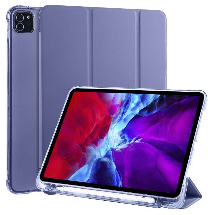 For iPad Pro 11 (2020) / iPad Pro 11(2018) 3-folding Horizontal Flip PU Leat ... (Lavender Purple)