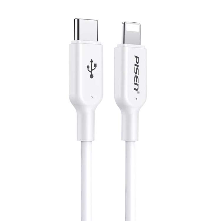 PISEN 1m 3.0A Type-C to 8 Pin PD Fast Charging Cable