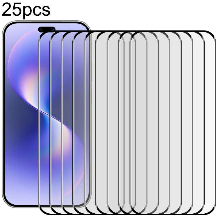 For Huawei nova 15 Pro 25pcs 3D Curved Edge Full Screen Tempered Glass Film(Black)