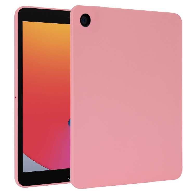 For iPad 10.2 2021 / 2020 / 2019 Oil Spray Skin-friendly TPU Tablet Case(Pink)