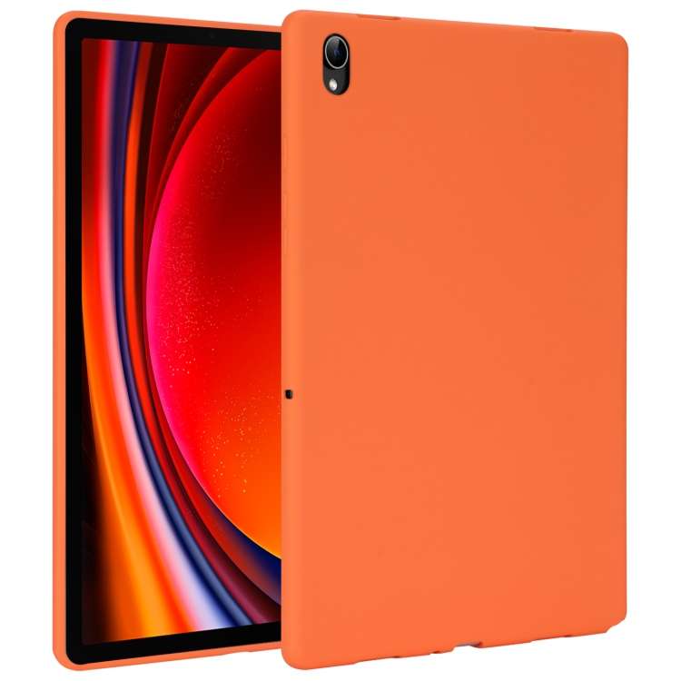 For Samsung Galaxy Tab S9 Oil Spray Skin-friendly TPU Tablet Case(Orange)