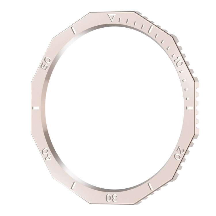 For Samsung Galaxy Watch6 Classic 47mm R960 Solid Color Watch Time Steel Bezel Ring(Starlight)