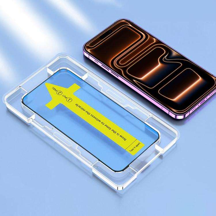 For iPhone 17 Pro HD Fast Attach Dust-proof Anti-static Tempered Glass Film