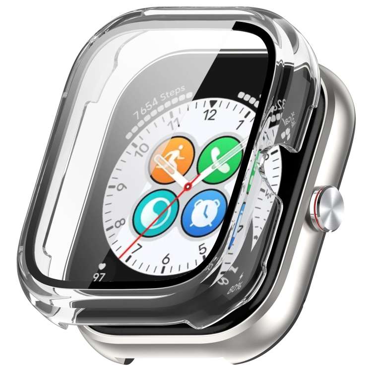 For Honor Choice Haylou Watch PC + Tempered Film Integrated Protective Wat ... (Transparent White)