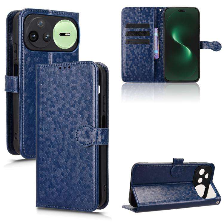 For Huawei nova 15 Pro / Ultra Honeycomb Dot Texture Leather Phone Case(Blue)