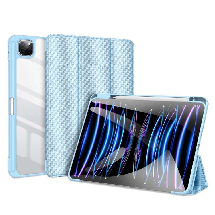 For iPad Pro 11 2025 / 2024 DUX DUCIS TOBY Series Antiskid Leather Tablet Case with Sle ... (Blue)