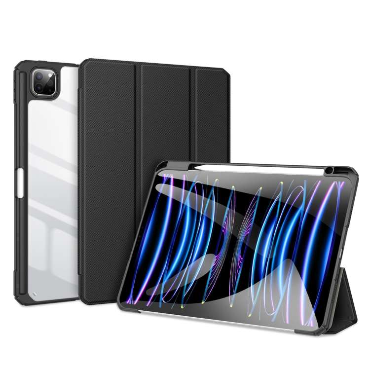 For iPad Pro 11 2025 / 2024 DUX DUCIS TOBY Series Antiskid Leather Tablet Case with Sl ... (Black)