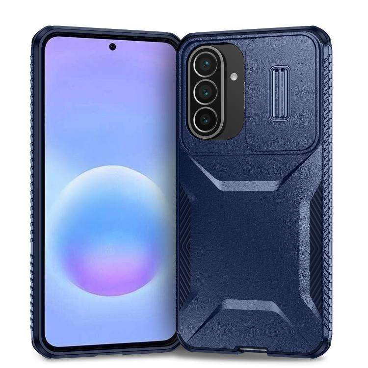 For Samsung Galaxy A57 5G Sliding Camshield Phone Case(Blue)