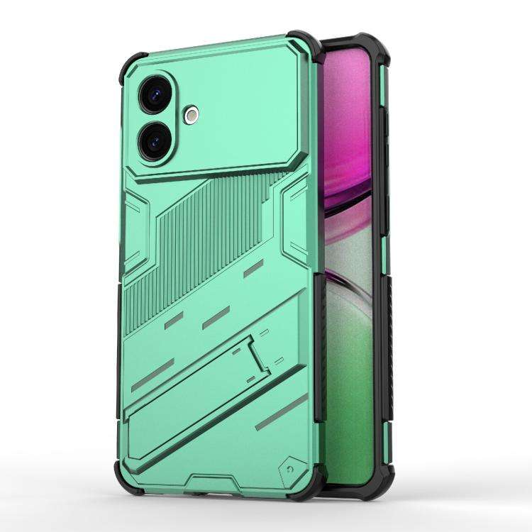 For Samsung Galaxy S26 Edge 5G Punk Armor 2 in 1 PC + TPU Shockproof Phone Case with I ... (Green)