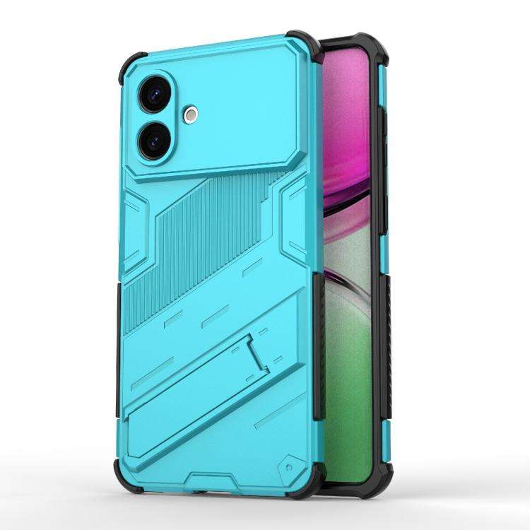 For Samsung Galaxy S26 Edge 5G Punk Armor 2 in 1 PC + TPU Shockproof Phone Case with In ... (Blue)