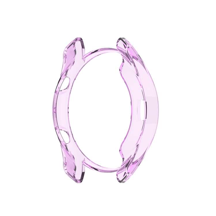 For Samsung Galaxy Watch 3 45mm Transparent TPU Watch Protective Case (Purple)
