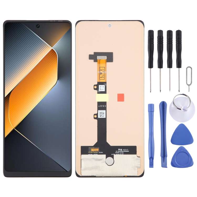 For Tecno Pova 6 Pro LI9 OEM LCD Screen with Digitizer Full Assembly, Not Supporting Fingerprint I