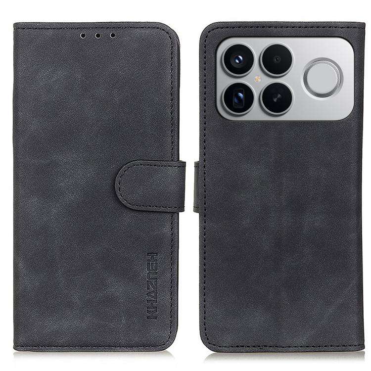 For Redmi K90 Pro Max/Poco F8 Ultra KHAZNEH Retro Texture Flip Leather Phone Case(Black)