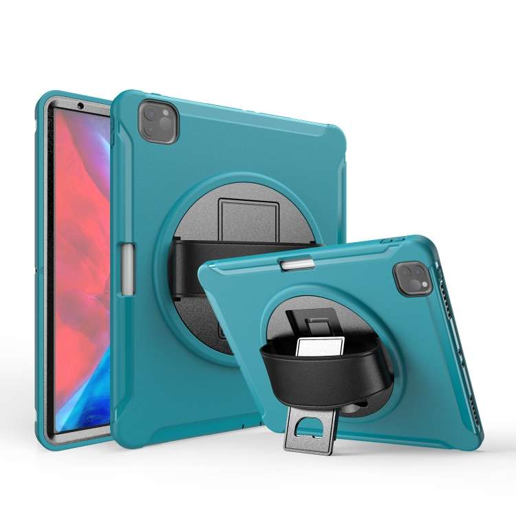 For iPad Pro 12.9 inch (2020) 360 Degree Rotation PC+TPU Protective Cover with Ho ... (Light Blue)