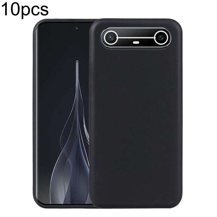 For Tecno Spark Slim 10pcs TPU Phone Case(Black)