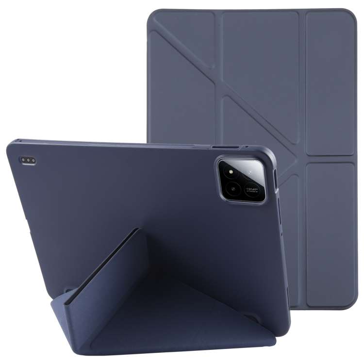 For Xiaomi Pad 7 / 7 Pro Deformation Silicone Leather Tablet Case(Dark Blue)