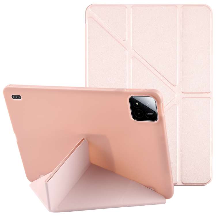 For Xiaomi Pad 7 / 7 Pro Deformation Silicone Leather Tablet Case(Pink)