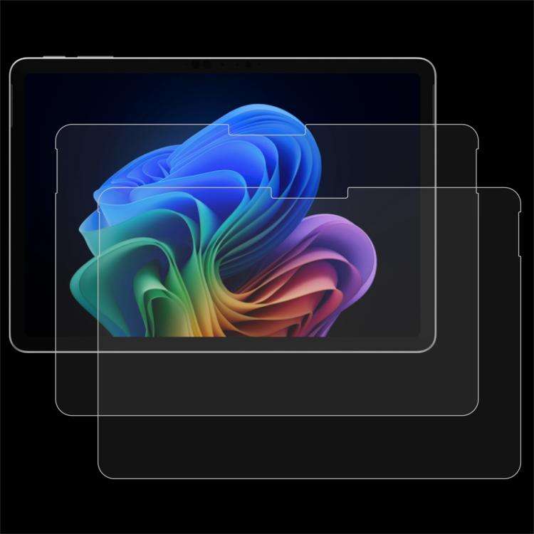 For Microsoft Surface Pro 12 inch 2025 2pcs 9H 0.3mm Explosion-proof Tempered Glass Film
