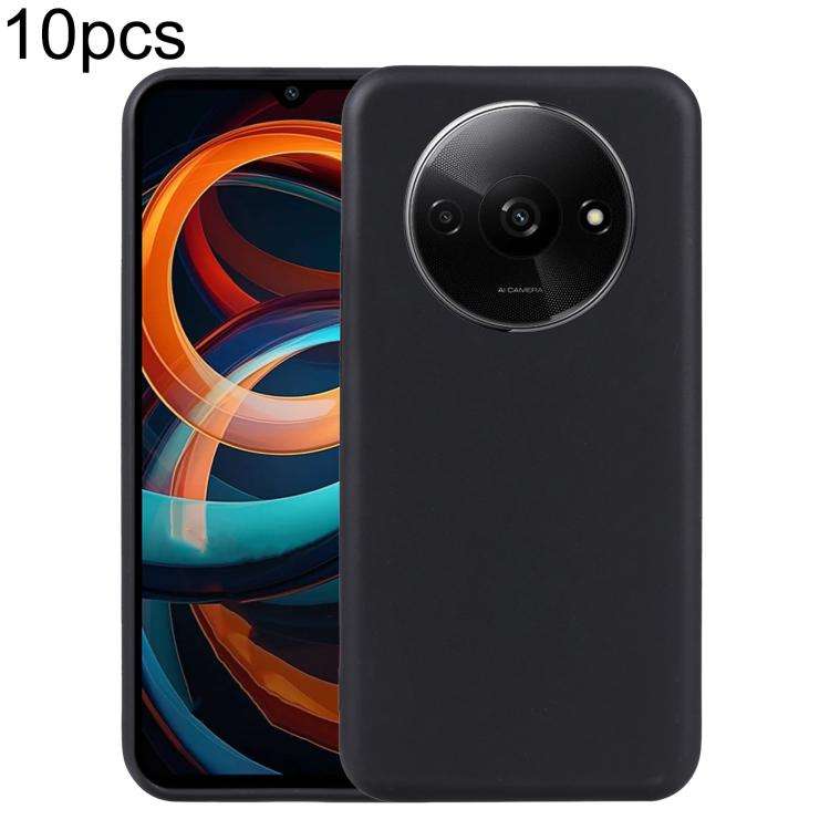 For Redmi A3 Pro 10pcs TPU Phone Case(Black)