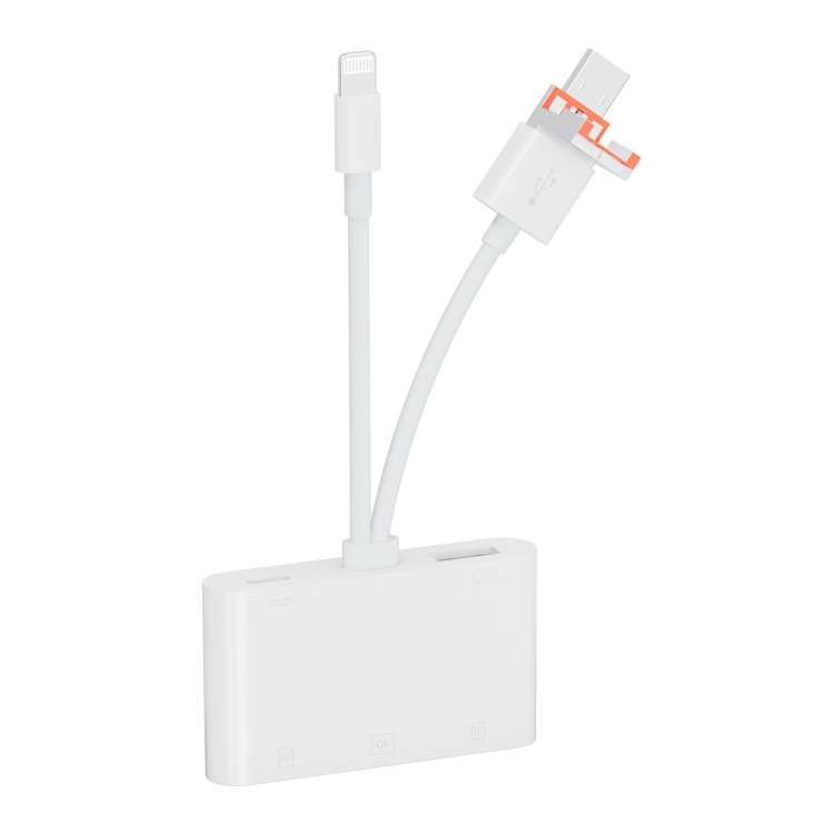 NK-1011TL Pro USB-C / Type-C, 8 Pin, USB to USB-C / Type-C, USB, CF, TF, SD Card Slot ... (White)
