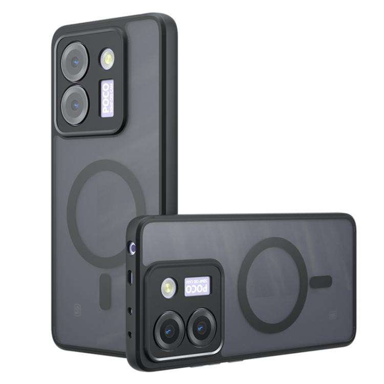 For Xiaomi Poco M7 Pro 5G Armor MagSafe PC Hybrid TPU Phone Case(Frosted Black)