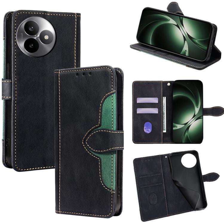 For Redmi K80 Ultra Skin Feel Magnetic Buckle Leather Phone Case(Black)