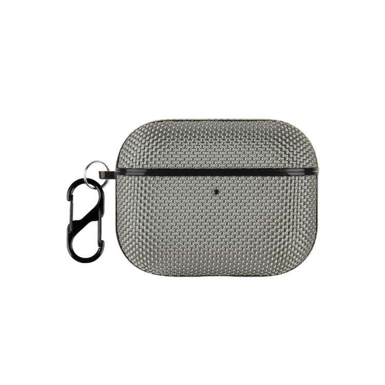 For AirPods Pro 3 Nylon Waterproof Wireless Earphone One-piece Case with Hook(Grey)